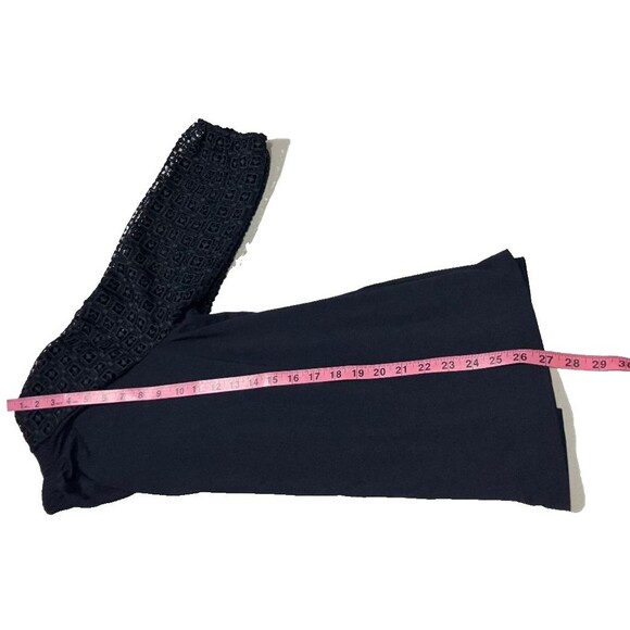 Talbots Plus Women's Size X Navy Blue Blouse Crochet Gothic  Laced 3/4 Sleeves - Picture 7 of 8